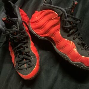 Jordan Red and Black Sneakers